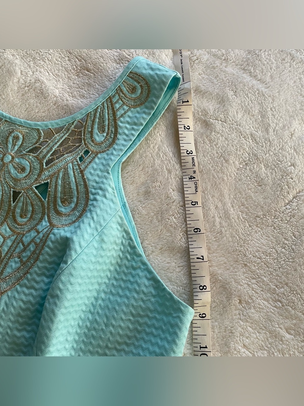 Lilly Pulitzer Baby Blue Sleeveless Midi Dress size 6 - Picture 13 of 16